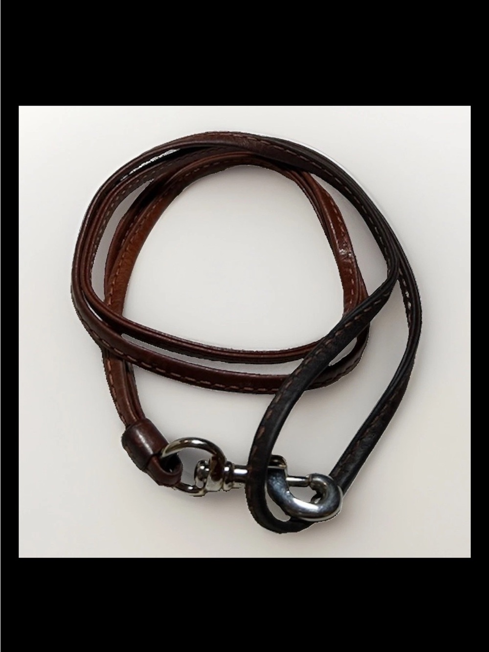 Coach Monkey Bag Charm/Lanyard- Brown Haircalf Fur, Red Patent Leather RARE 2016 - Picture 8 of 8